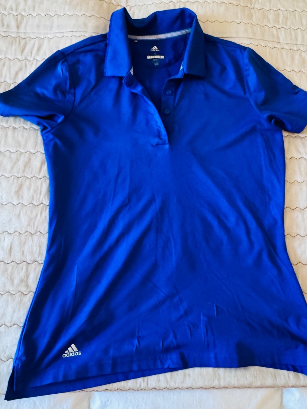 adidas golf Women's Royal Blue Polo Top size Medium